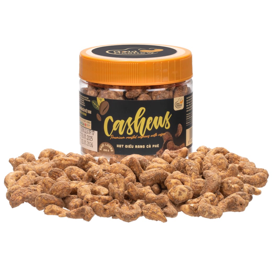 Premium Roasted Cashews With Coffee 250g