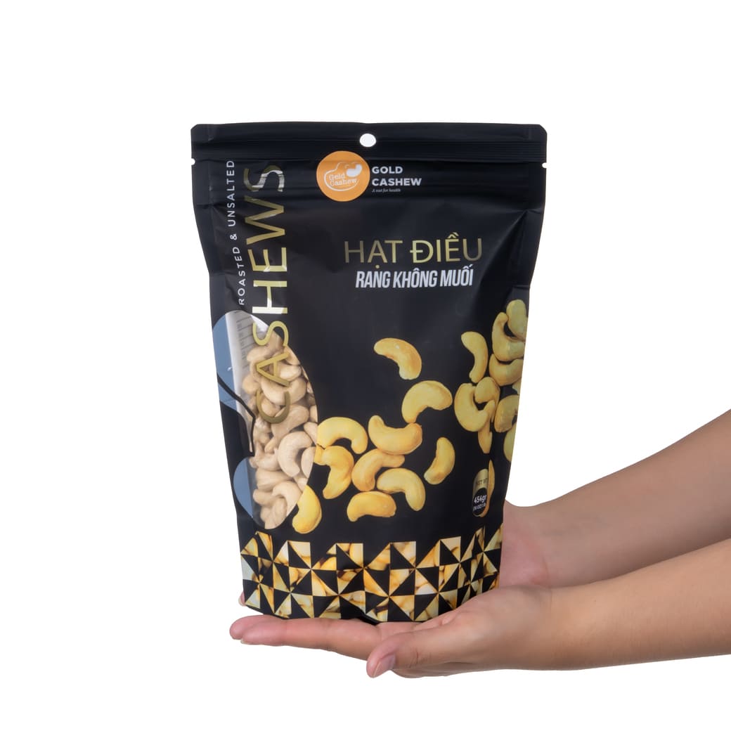 Premium Roasted & Unsalted Cashews 454g